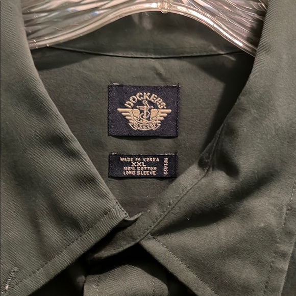 Dockers Green Casual Button Down Shirt - Picture 2 of 6